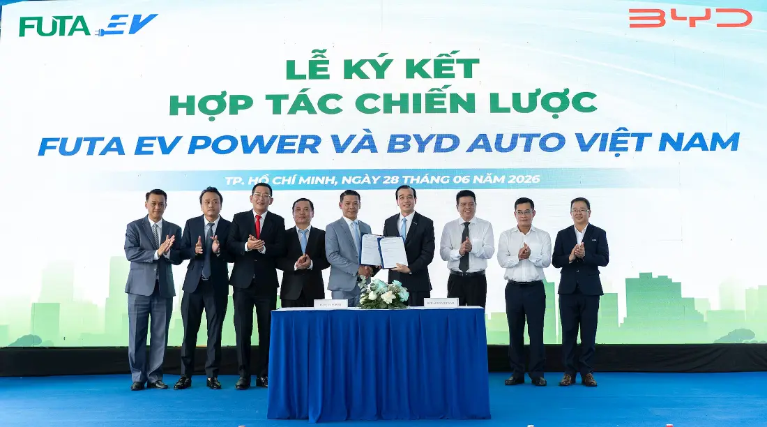 BYD hợp tác FUTA EV Power — hết lo sạc xe đường dài 2026 — BYD Khánh Hoà