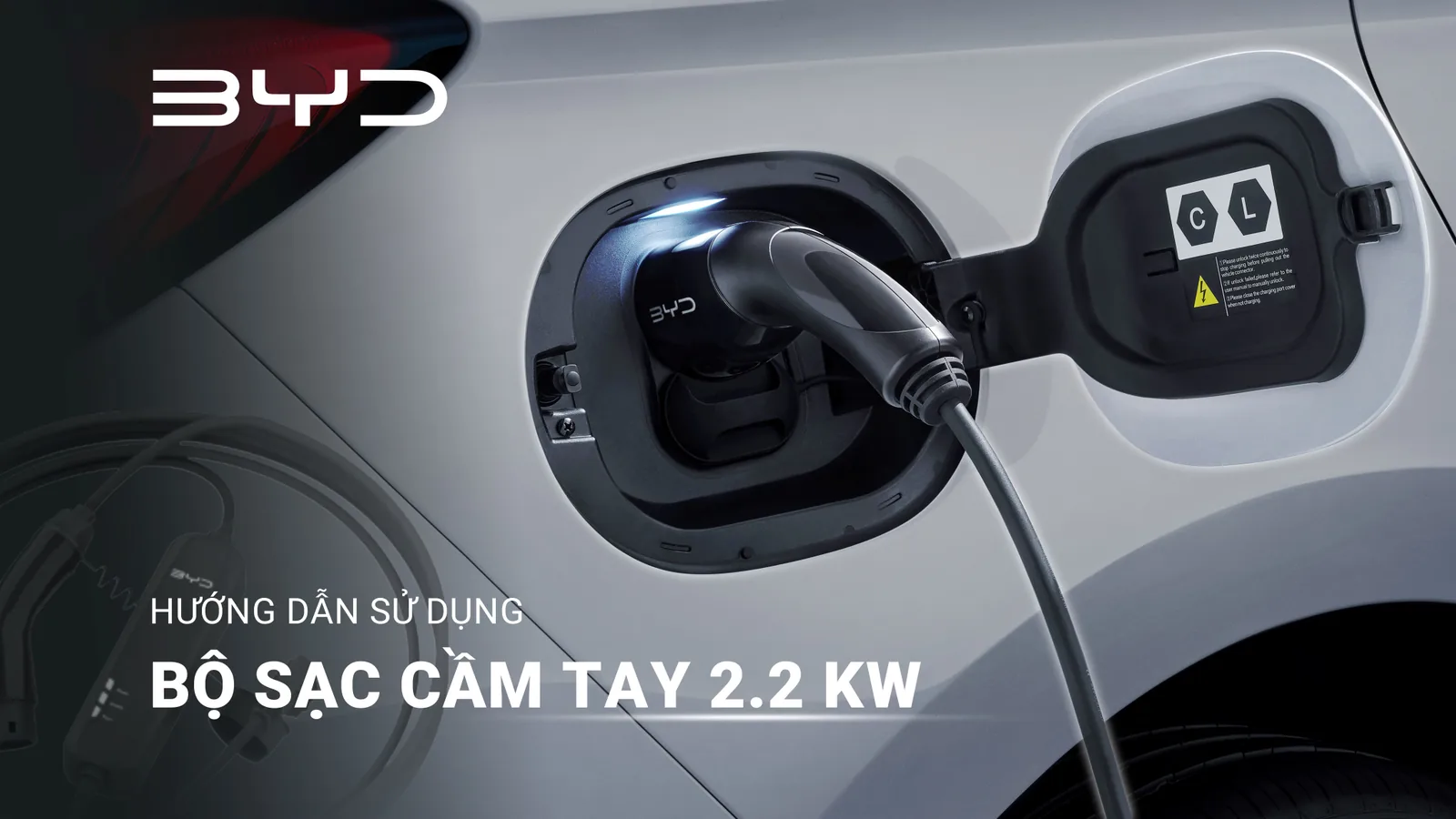 Hướng dẫn sạc cầm tay BYD 2.2kW