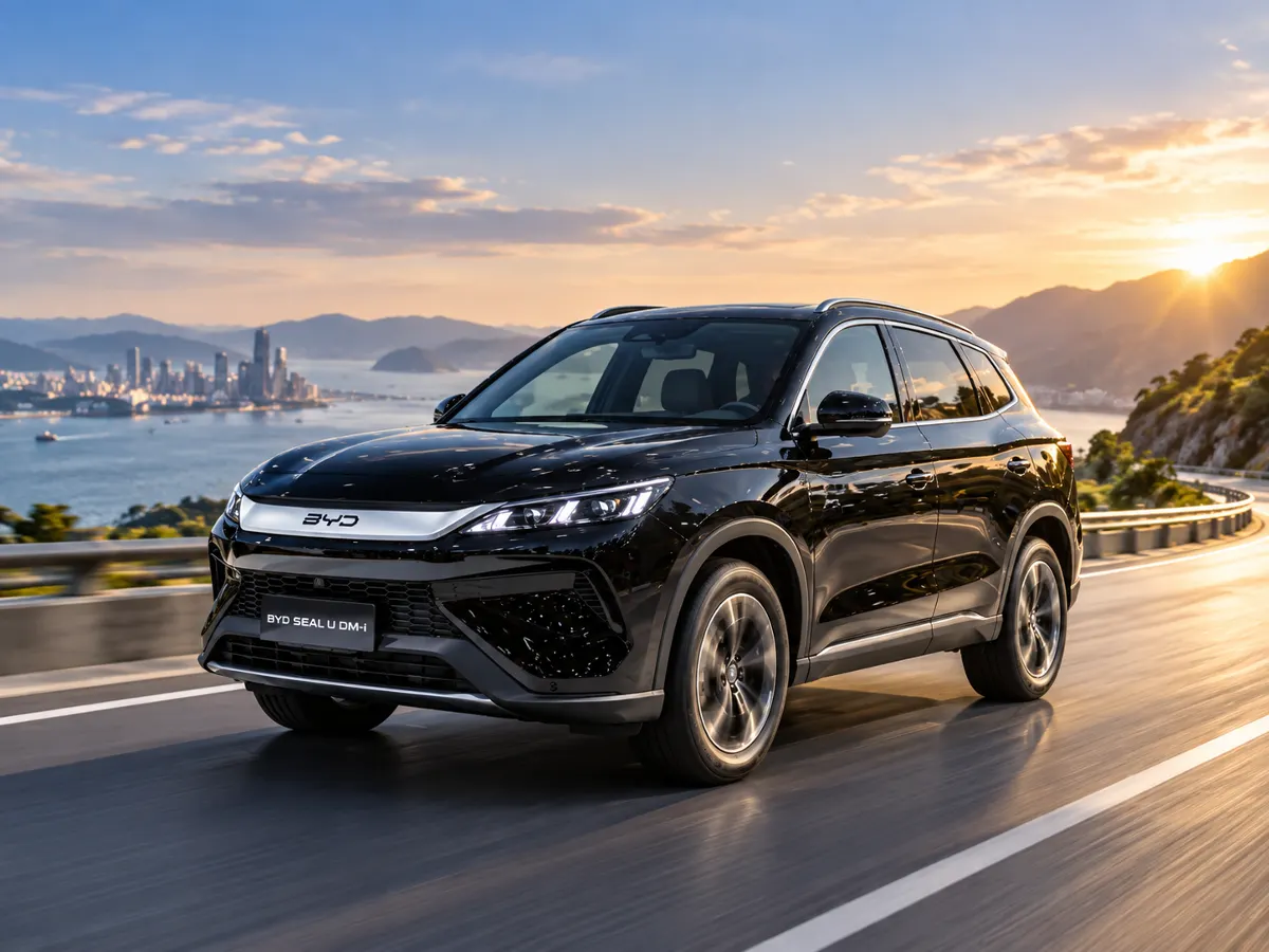 Mẫu SUV BYD Sealion 5 DM-i lăn bánh ven cung đường biển Nha Trang Khánh Hòa