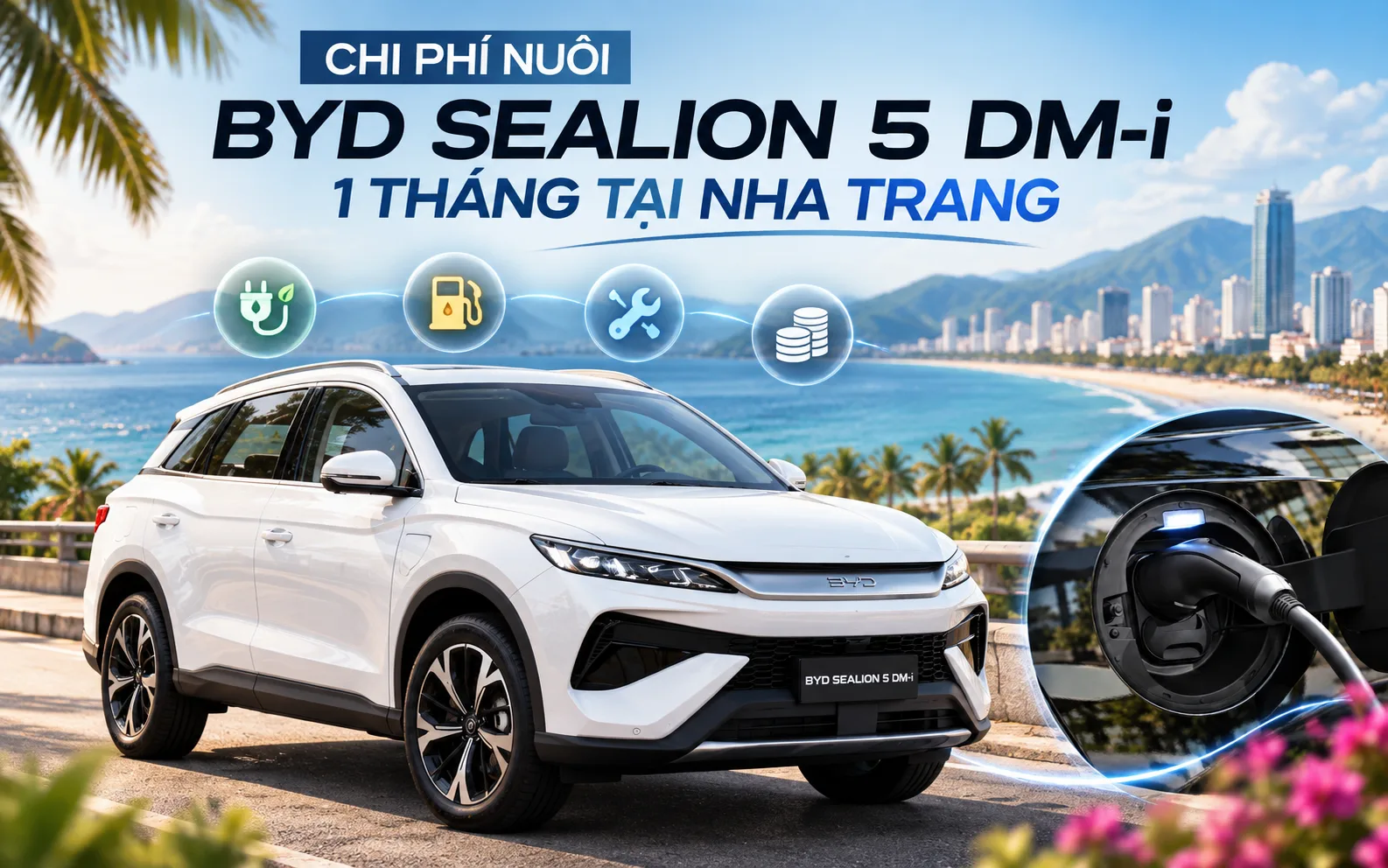 Chi Phí Nuôi BYD Sealion 5 DM-i 1 Tháng Tại Nha Trang