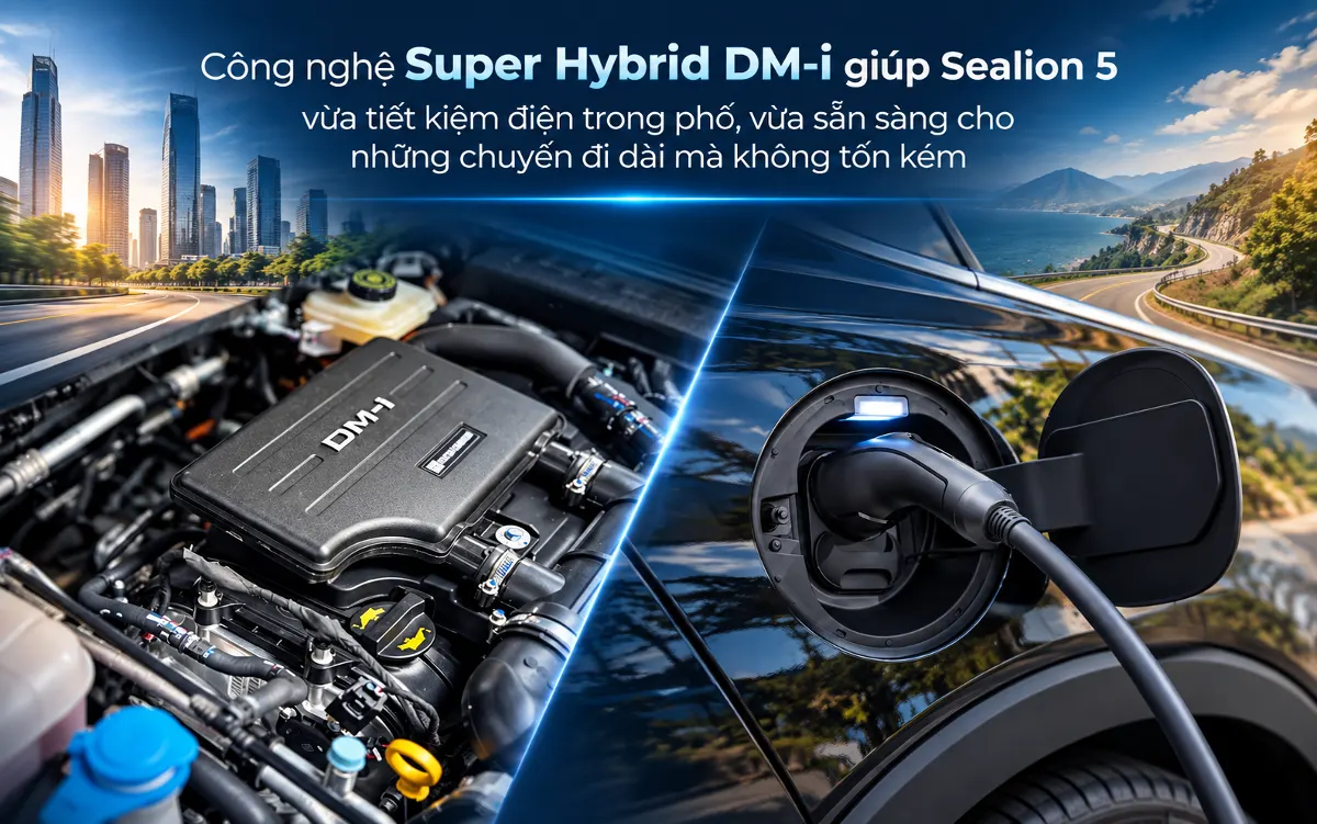 Chi phí nuôi xe BYD Sealion 5 DM-i siêu tiết kiệm với 177 km thuần điện tại Nha Trang Khánh Hòa