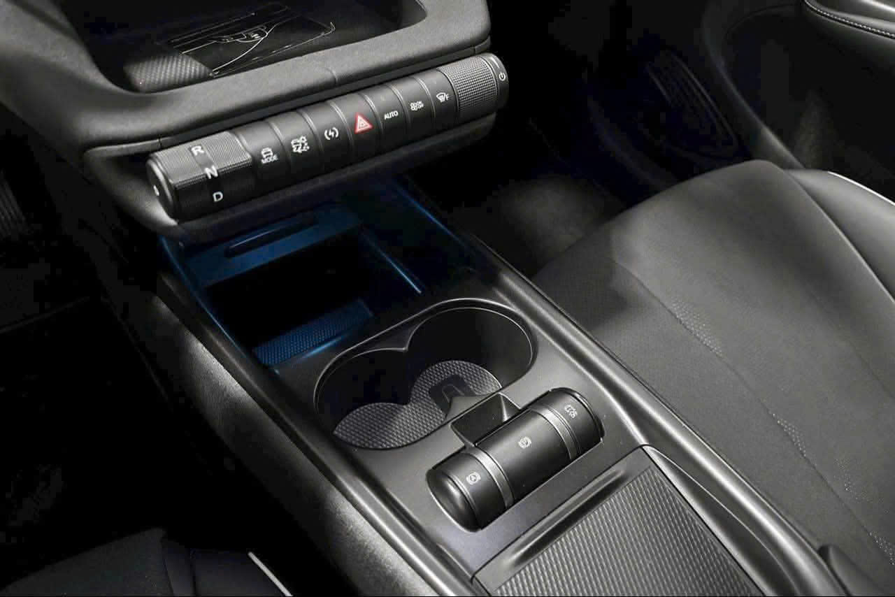 Cụm điều khiển trung tâm và núm chuyển số xoay BYD Dolphin